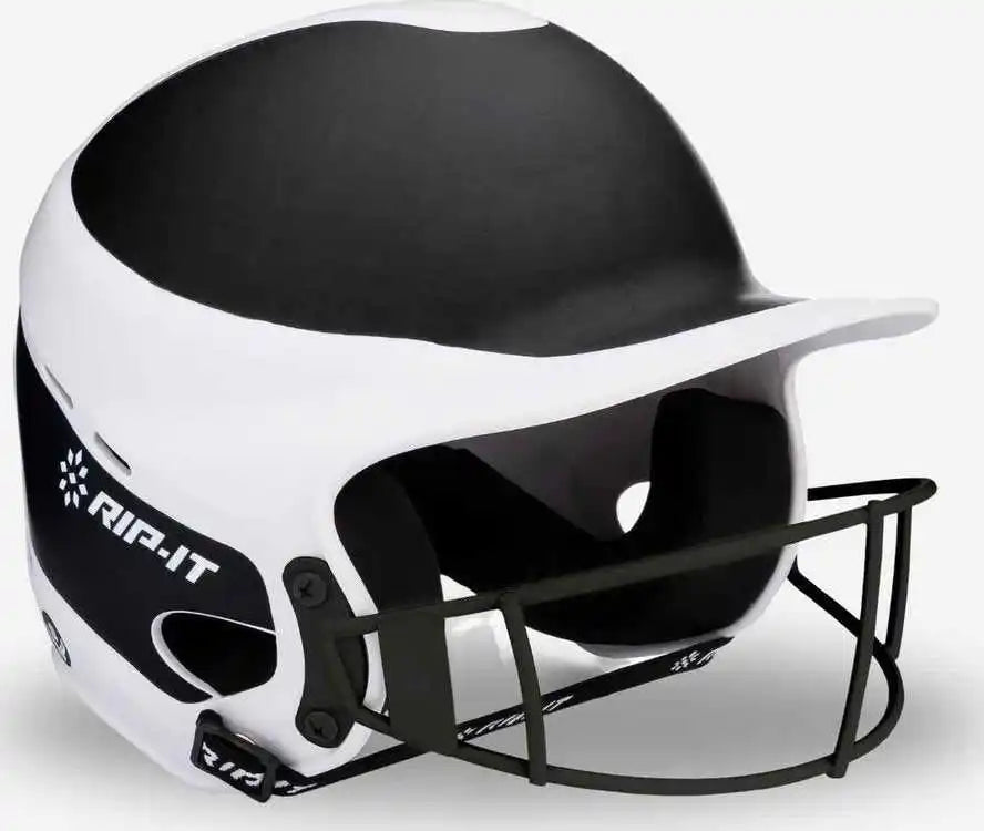 Rip-it Vision Pro Softball Helmet Two Tone Matte - Black