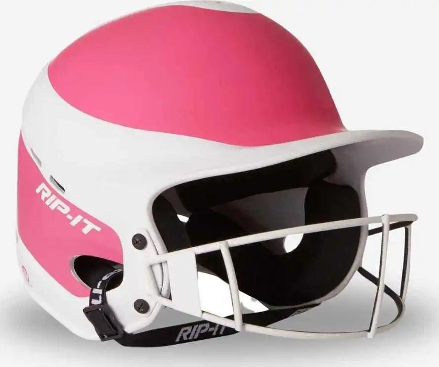 Rip-it Vision Pro Softball Helmet Two Tone Matte - Pink