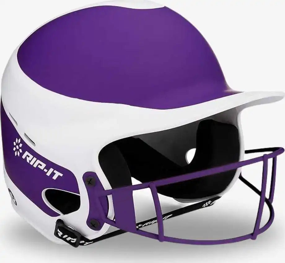 Rip it Vision Pro Softball Helmet Two Tone Matte Purple