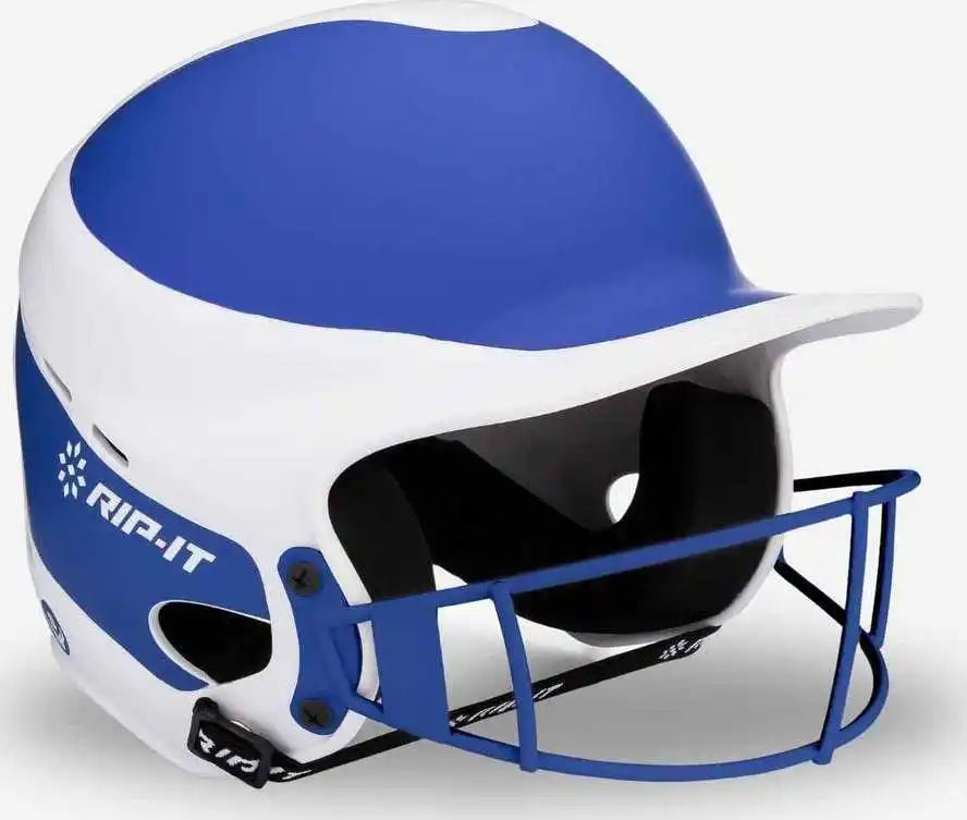 Rip it Vision Pro Softball Helmet Two Tone Matte Royal