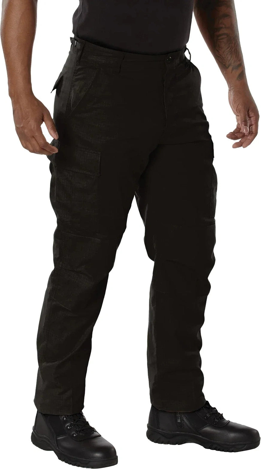 Rip-stop Bdu Pants - Black / m - Long