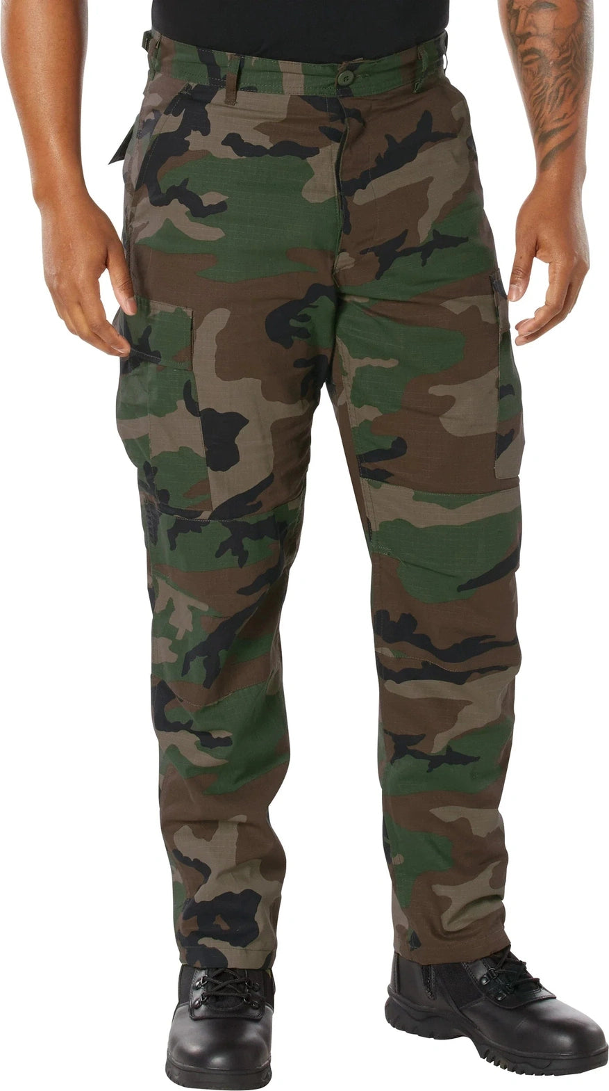 Rip-stop Bdu Pants - Woodland Camo / s - Long