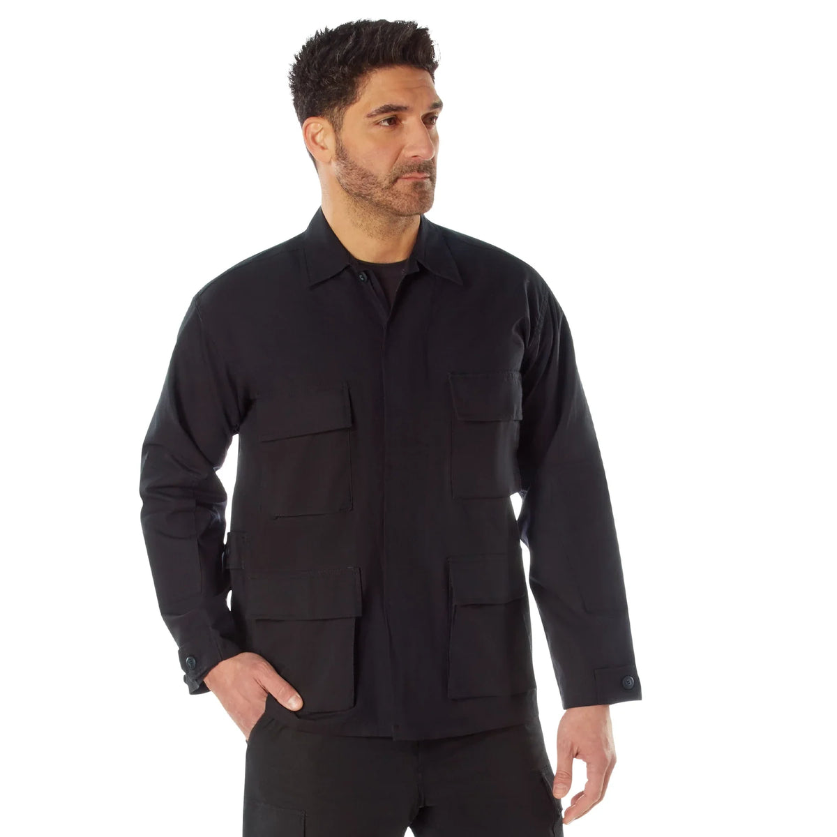 Rip-stop Bdu Shirt - Black / 2xl