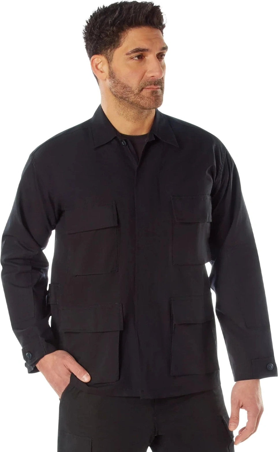 Rip-stop Bdu Shirt - Black / 2xl