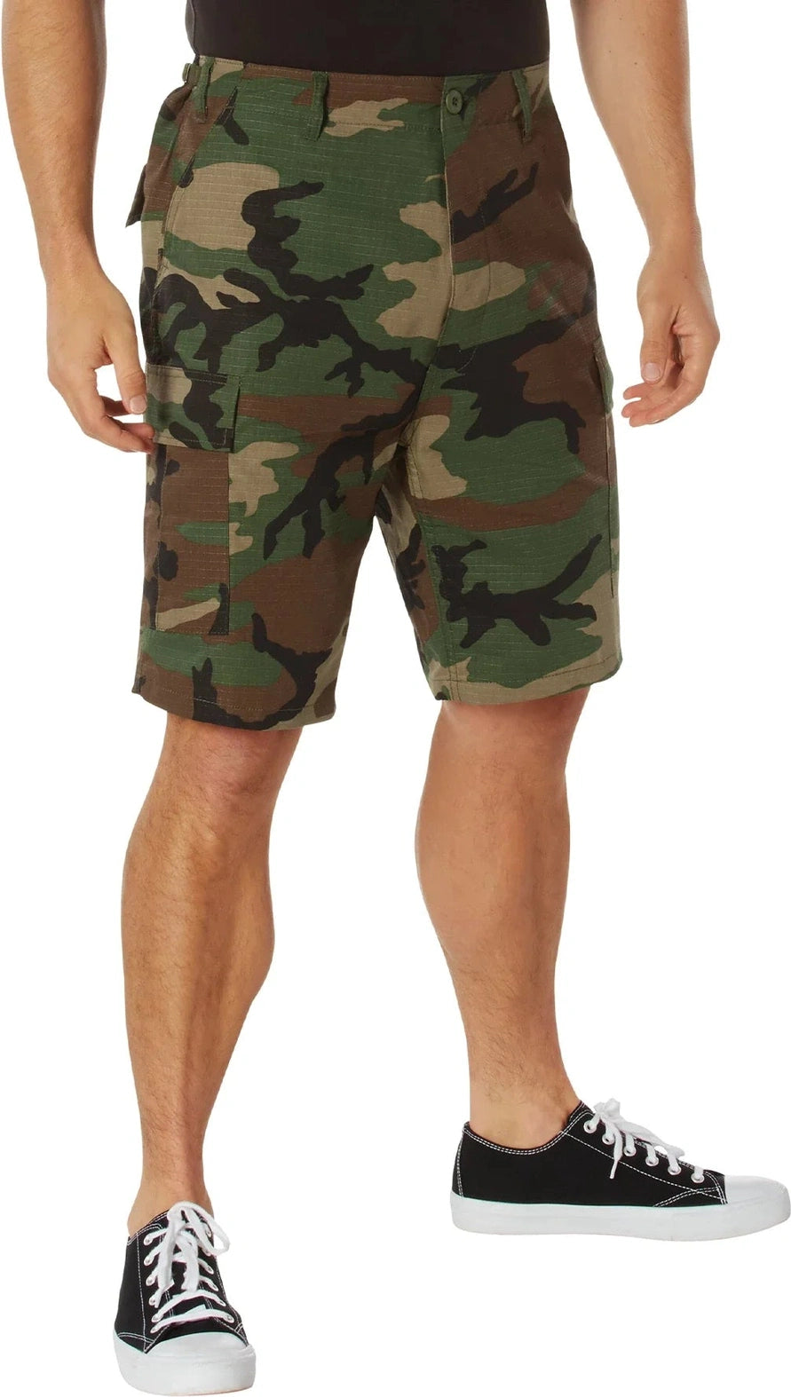 Rip-stop Bdu Shorts - Woodland Camo / s