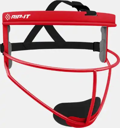 Rit-it Defense Girls’ Softball Fielder’s Face Mask - Scarlet - Red / Girls