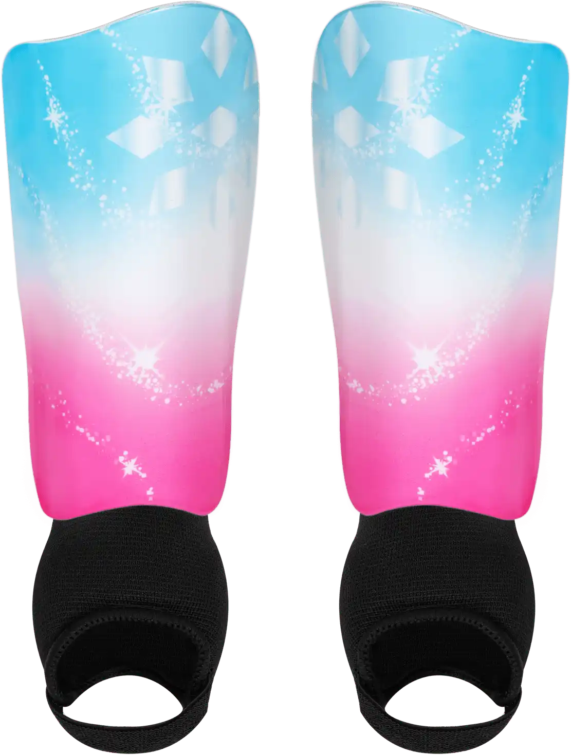 Rit-it Girls Soccer Shin Guards - Sparkle Pink Blue