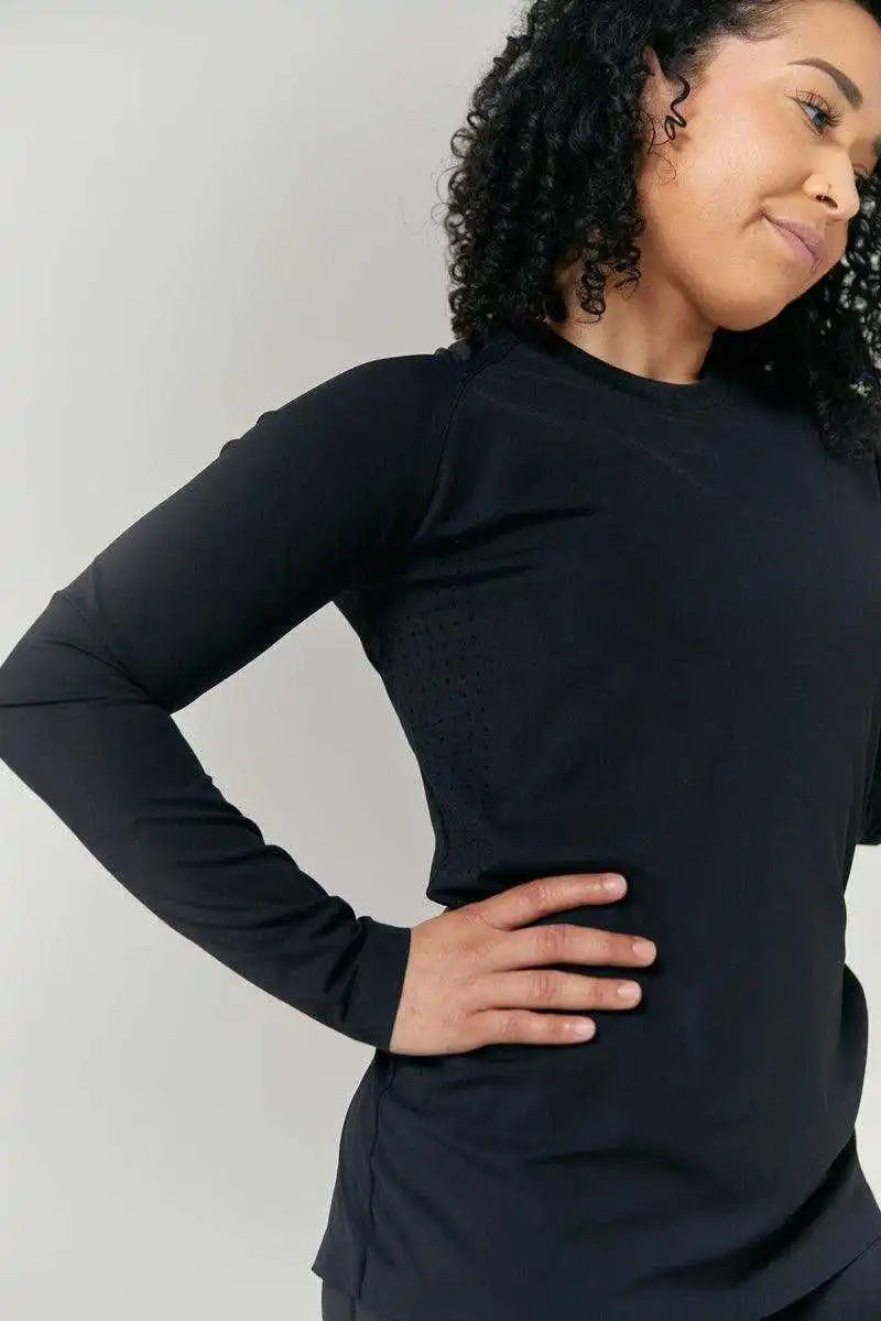 Rit-it Women’s Long Sleeve Training Top - Black