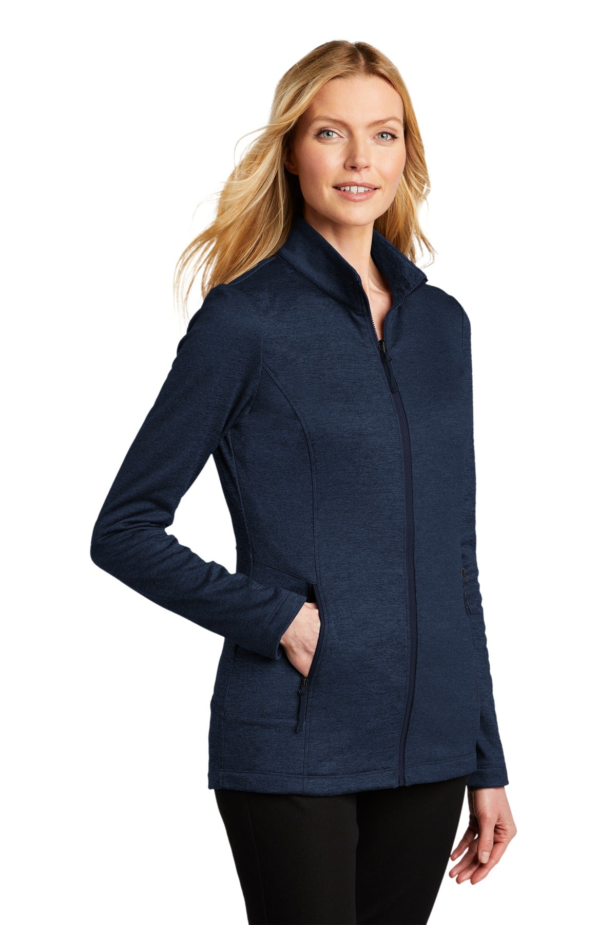 Riv Bl Nvy Hth Port Authority Women's Collective Striated Fleece Jacket. L905