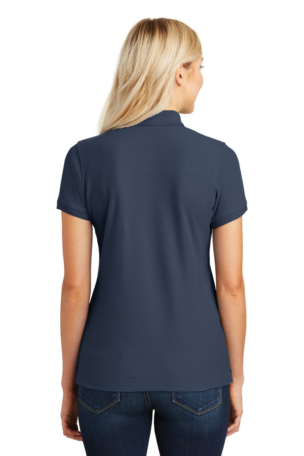 River Blue Nvy Port Authority Women's Core Classic Pique Polo. L100