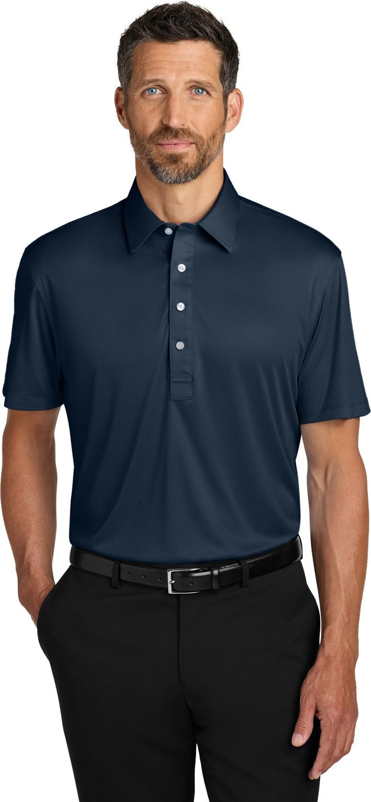 RiverBlNv Port Authority Shirt Collar Polo K700