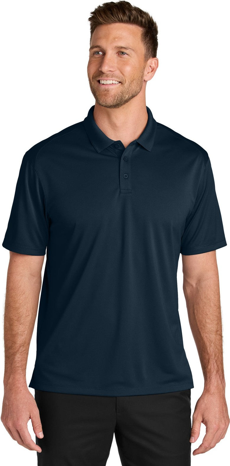 RiverBlNv Port Authority Tall Wearever Performance Pique Polo TLK240