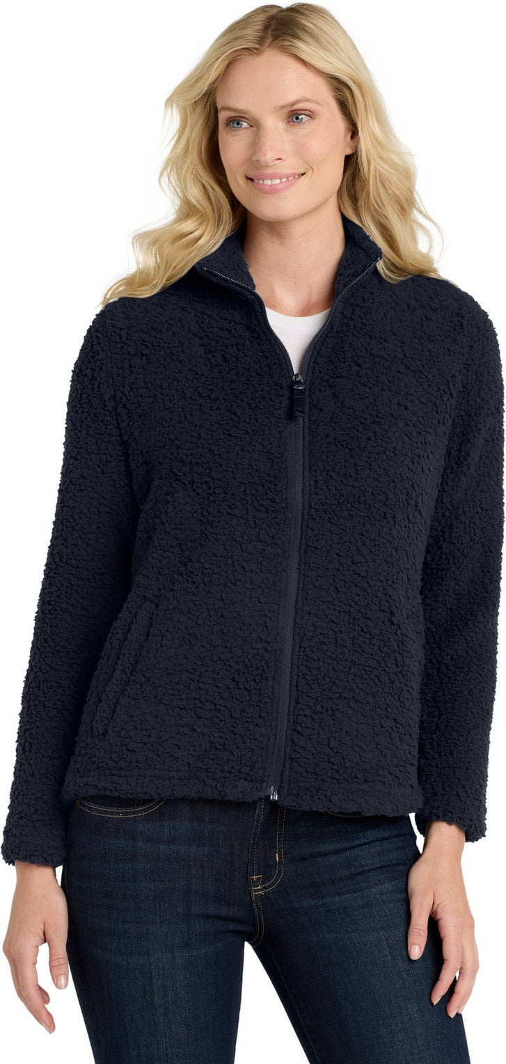 RiverBlNv Port Authority Women's Cozy Fleece Jacket. L131