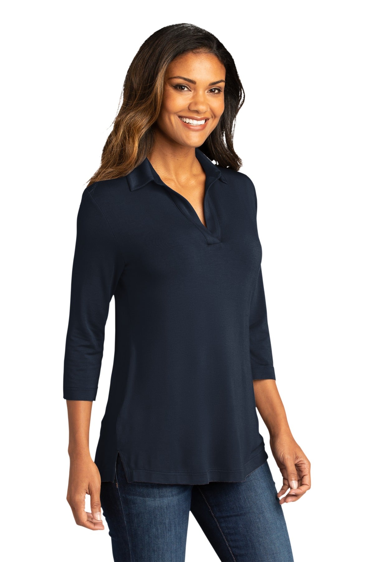 RiverBlNv Port Authority Women's Luxe Knit Tunic. LK5601