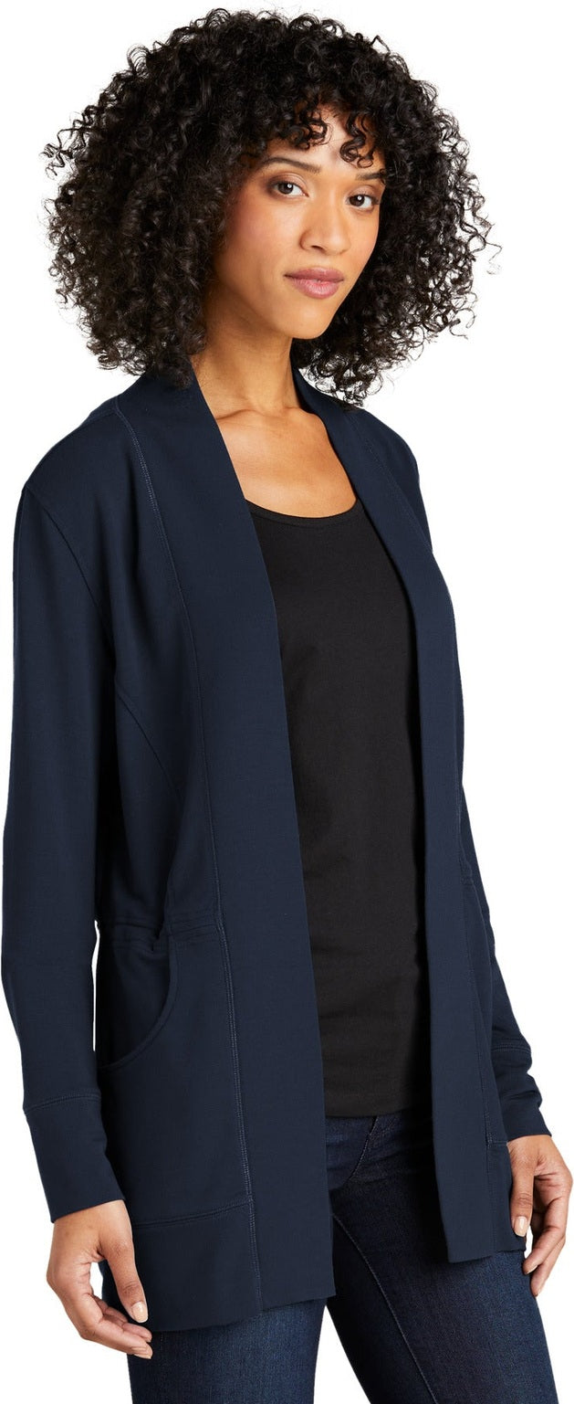 RiverBlNv Port Authority Women's Microterry Cardigan LK825