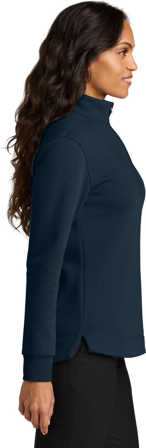 RiverBlNv Port Authority Women's Wearever Signature Double Pique 1/4-Zip LK210