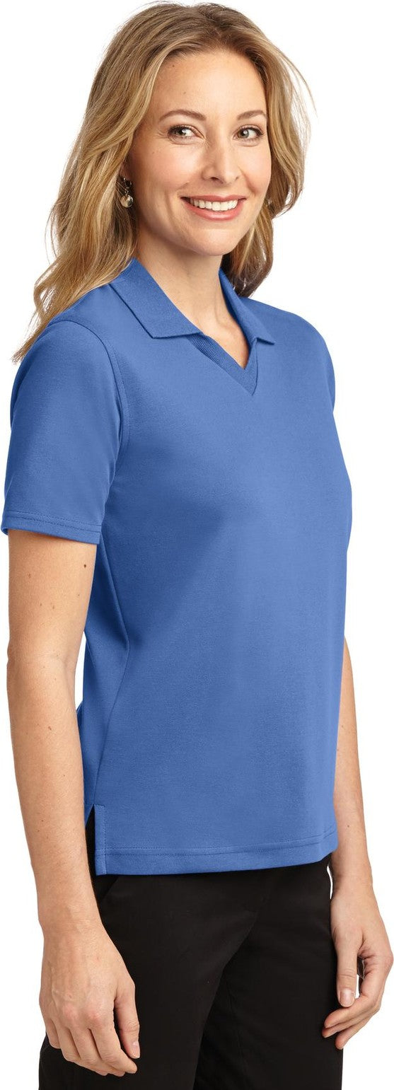 Riviera Blue Port Authority Women's Rapid Dry Polo. L455