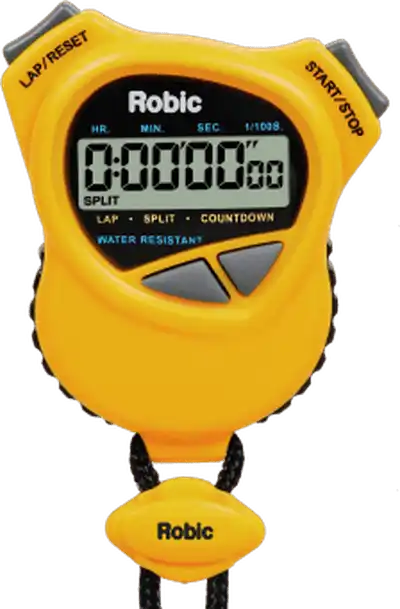 Robic 1000w Dual Stopwatch / Countdown - Yellow