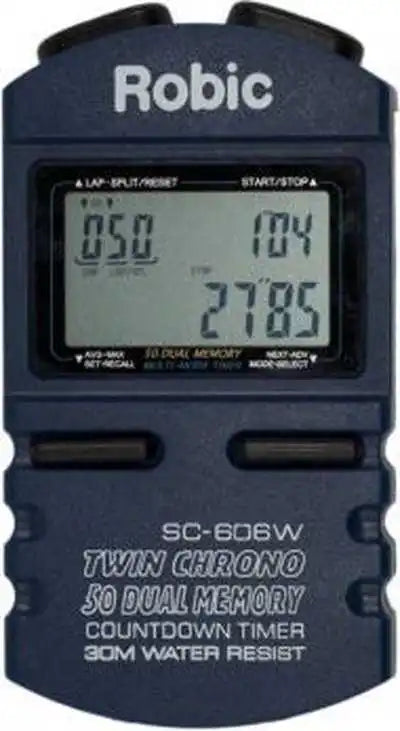 Robic Sc-606w 50 Memory Stopwatch with Multi Function Countdown Timer - Navy