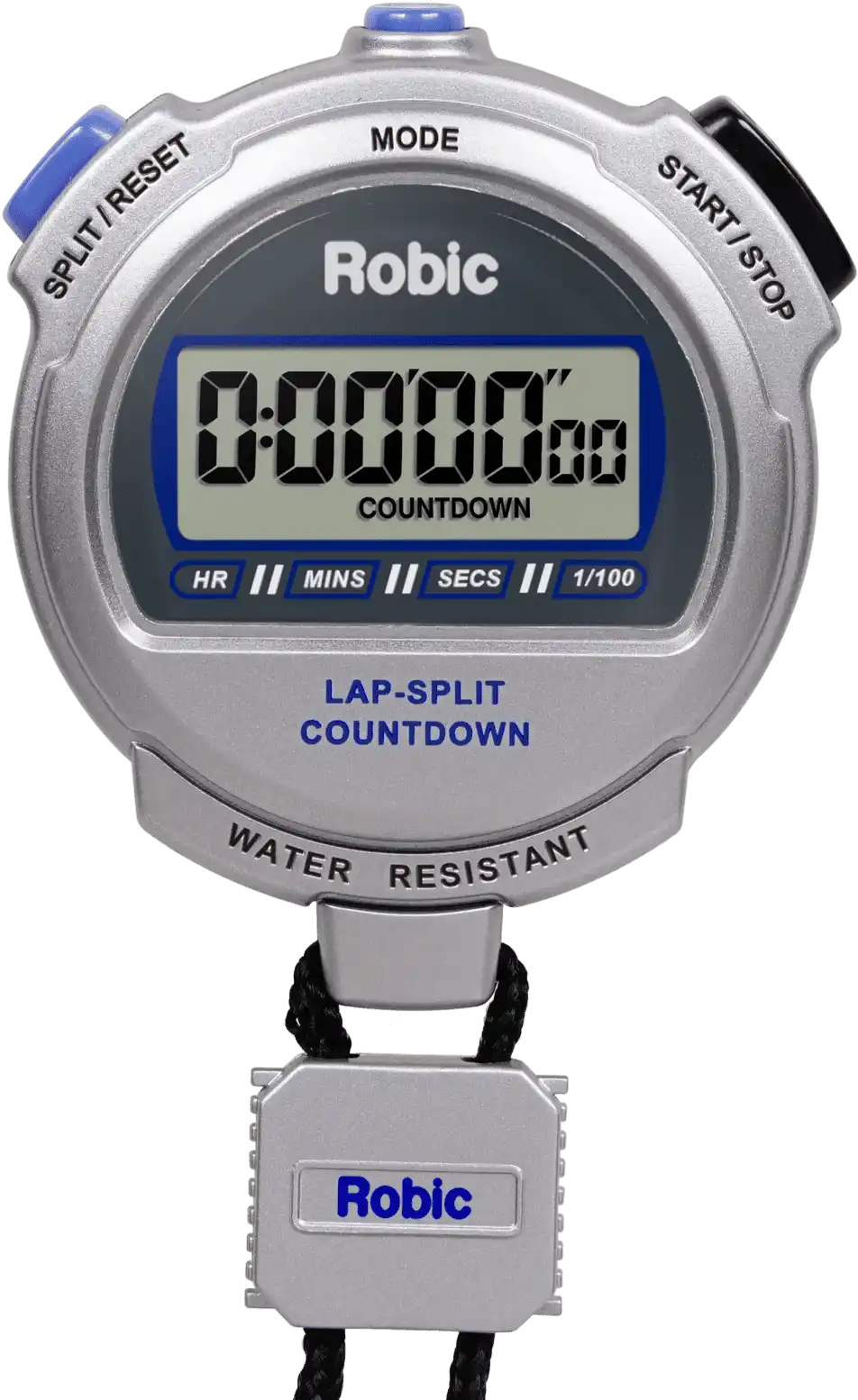 Robic Silver 2.0 Twin Stopwatch with Countdown Timer - Light Gray