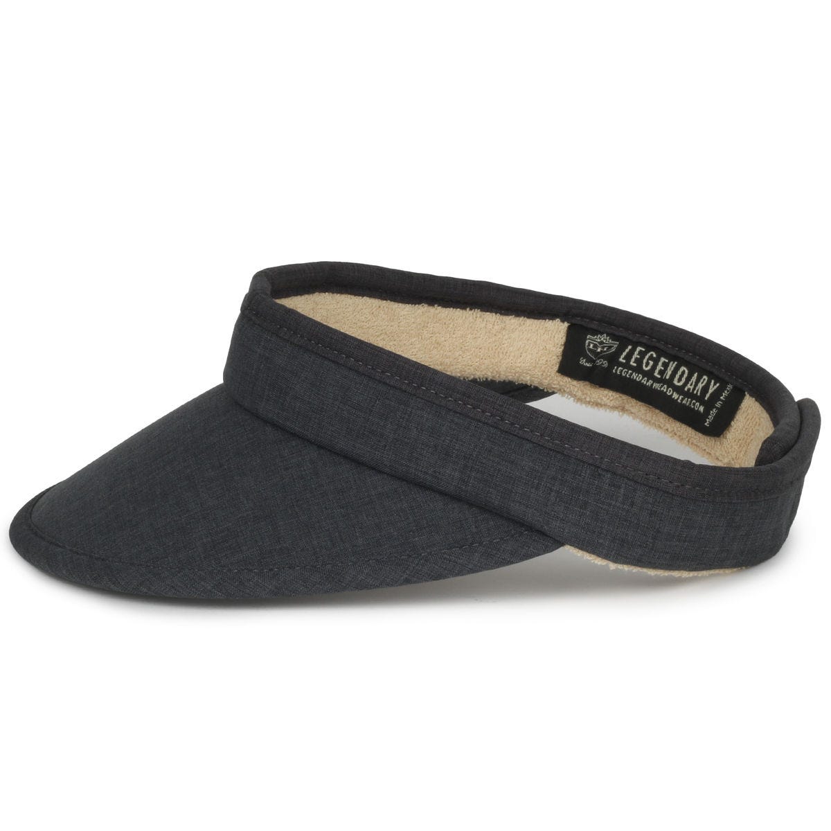 Legendary Headwear ROBIN Ladies Fit Ultra Light Visor - Charcoal