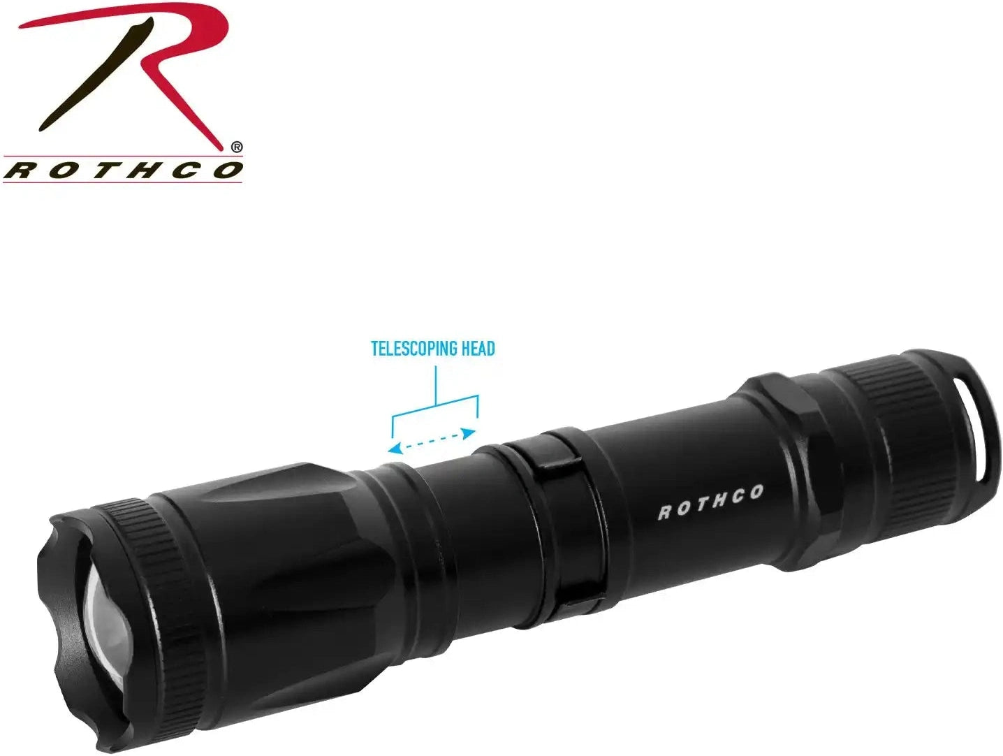 Rothco 10 Watt Cree Flashlight Black