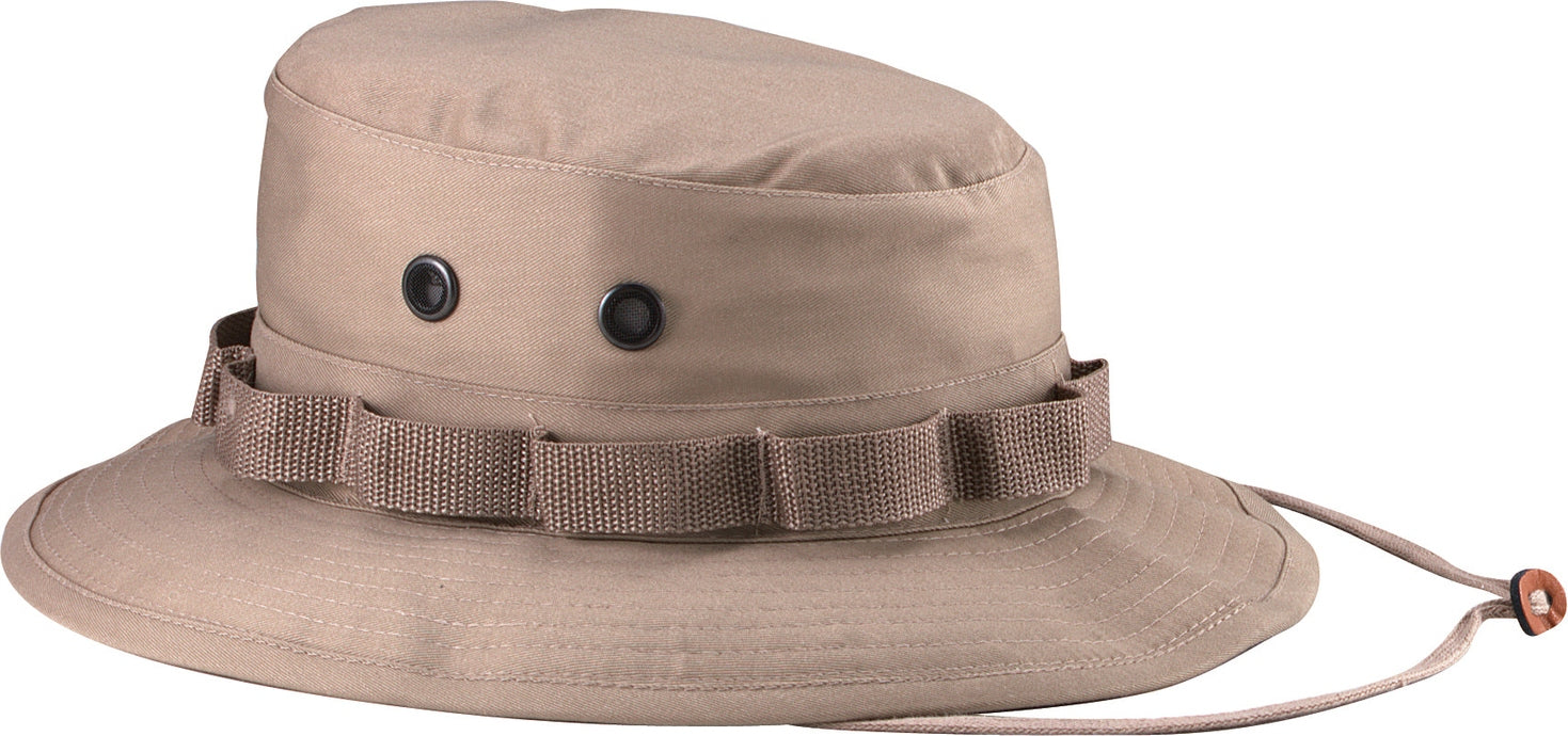 Rothco 100% Cotton Rip-stop Boonie Hat - Black / 7 1/4