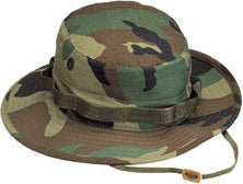 Rothco 100% Cotton Rip-stop Boonie Hat - Woodland Camo / 7