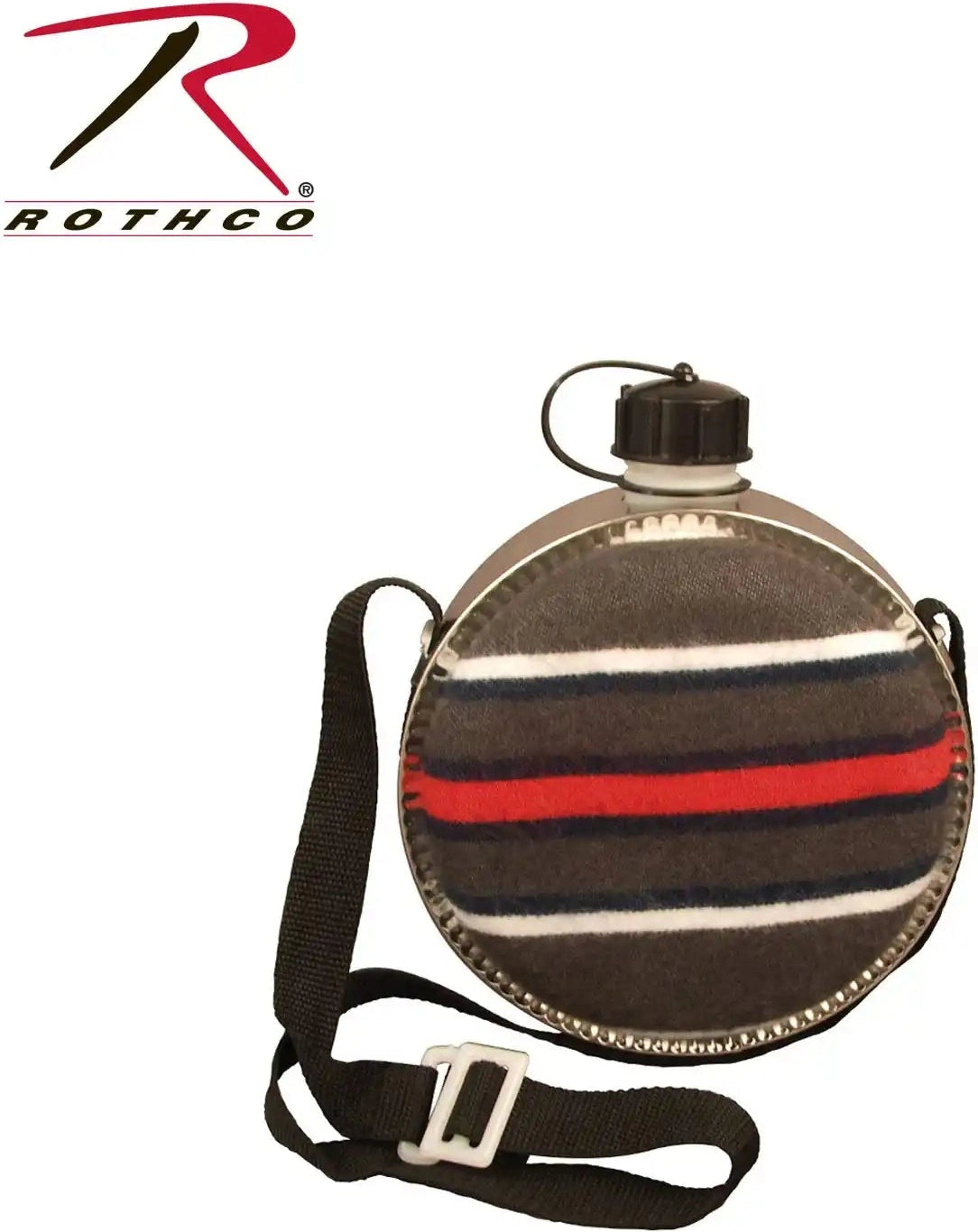 Rothco 2 Quart Striped Desert Canteen