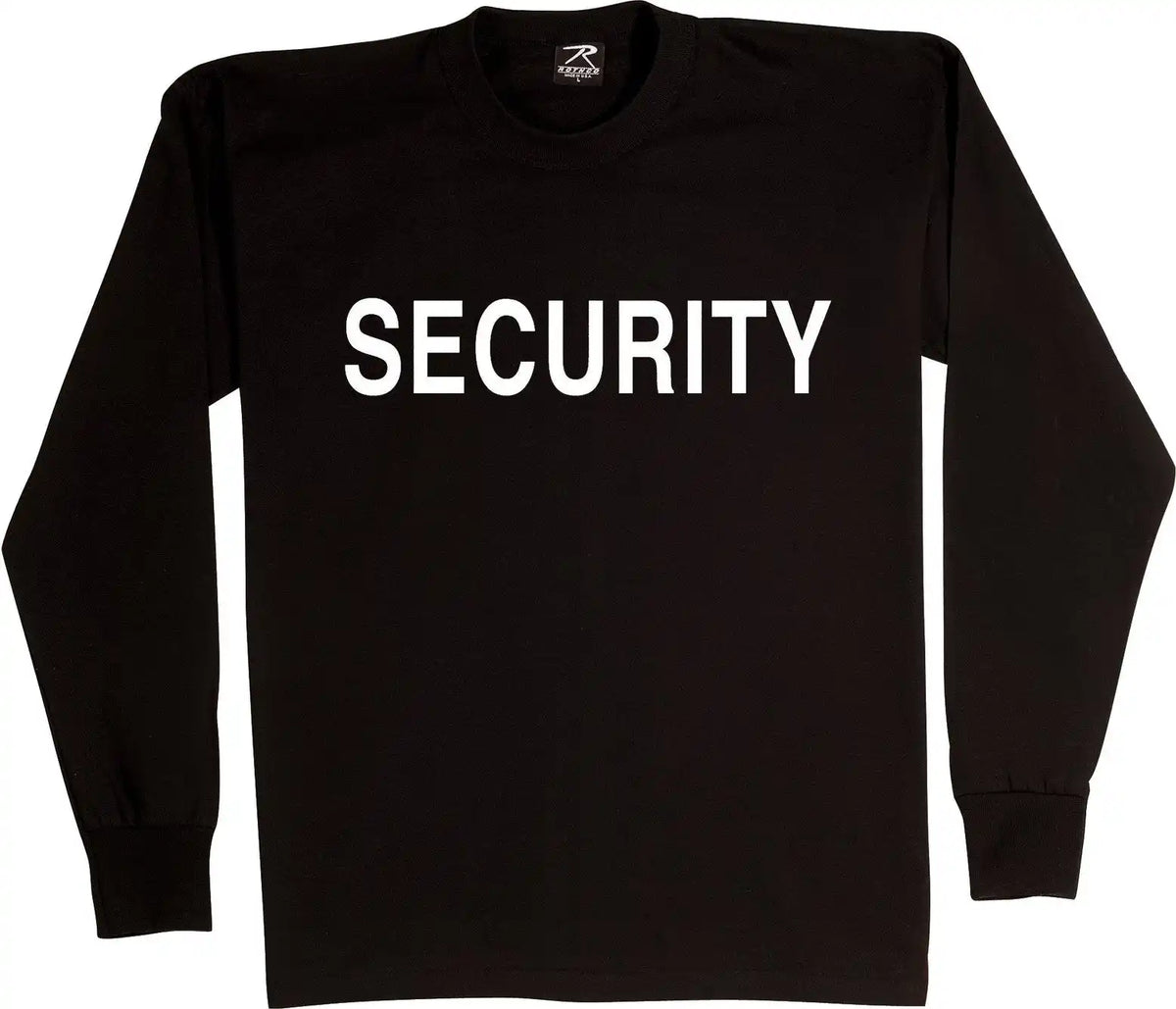 Rothco 2 Sided Security Long Sleeve t Shirt