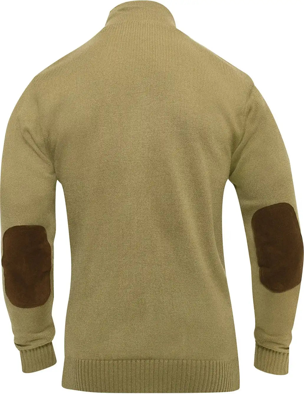 Rothco 3 Button Sweater with Suede Accents