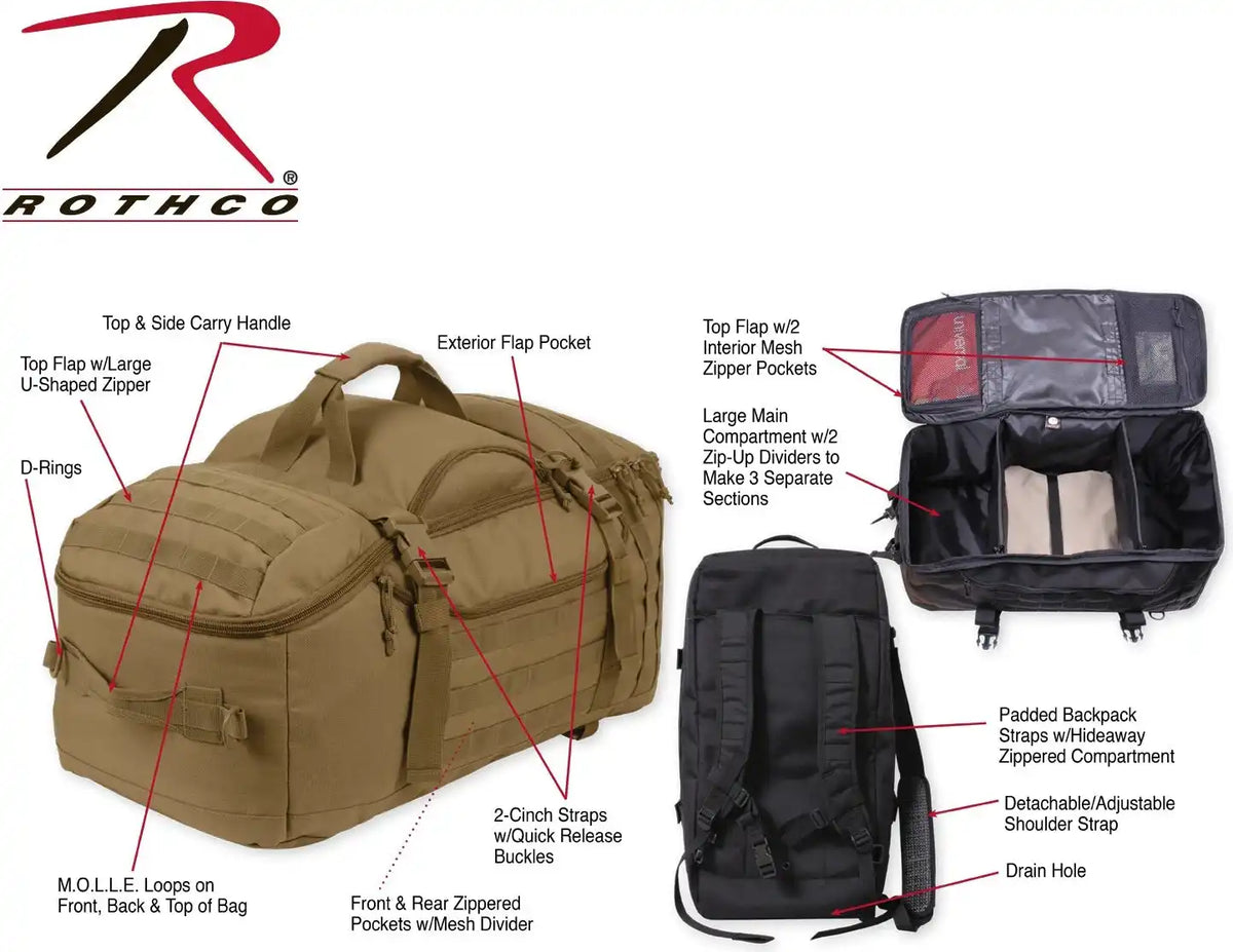 Rothco 3 in 1 Convertible Mission Bag
