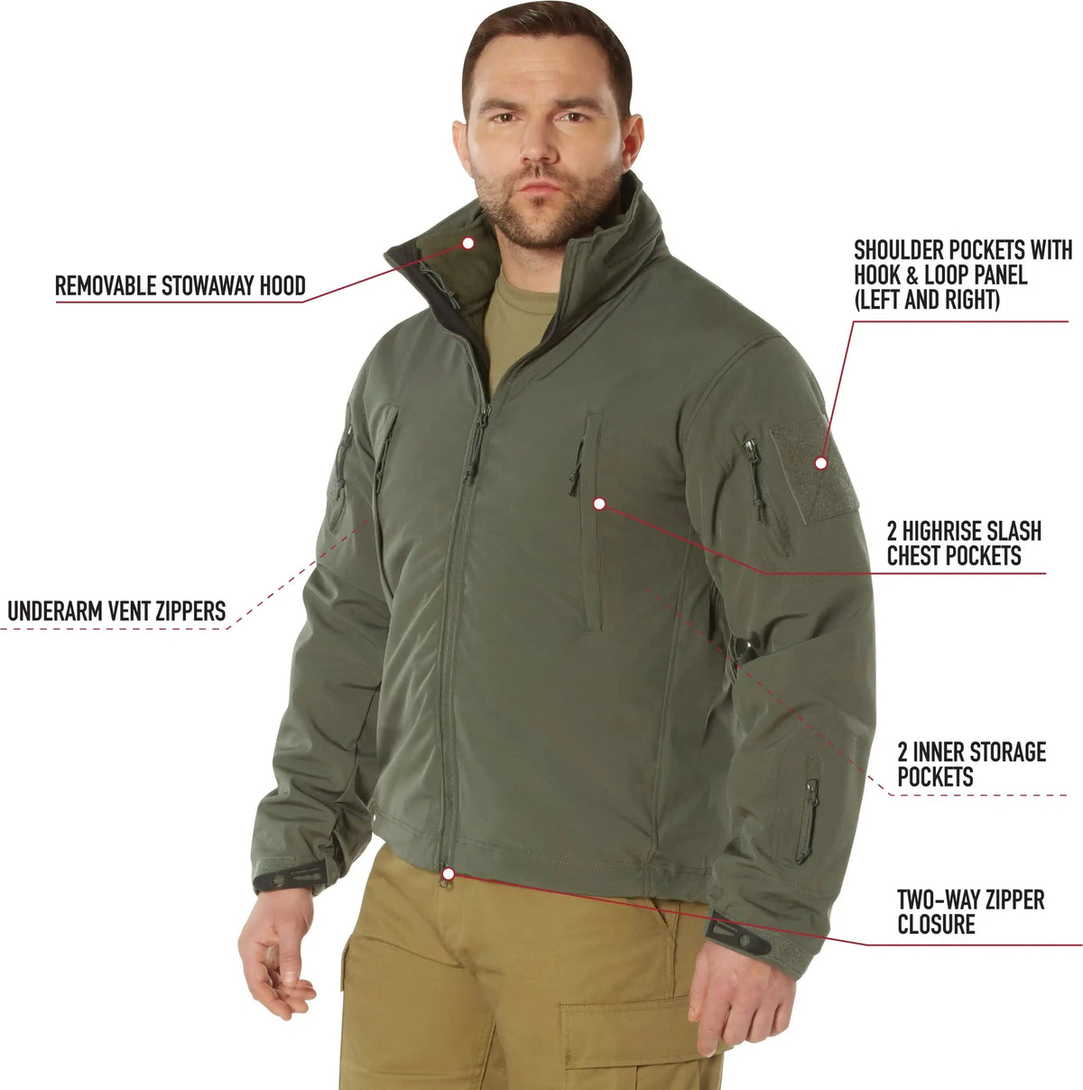 Rothco 3 in 1 Spec Ops Soft Shell Jacket