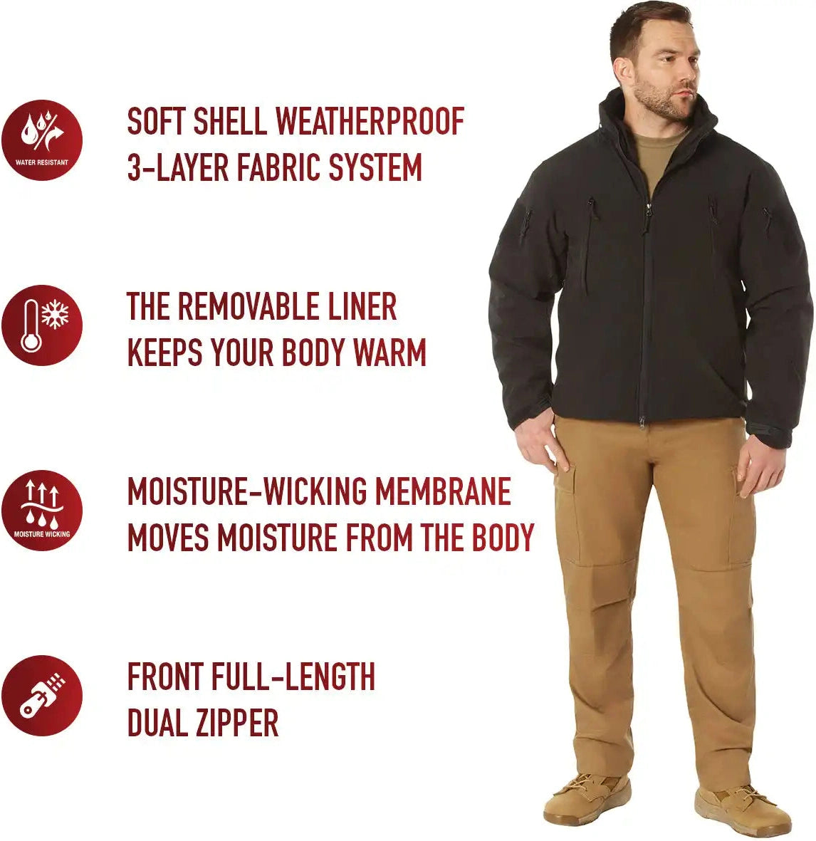 Rothco 3 in 1 Spec Ops Soft Shell Jacket