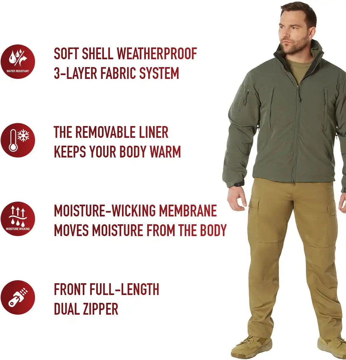 Rothco 3 in 1 Spec Ops Soft Shell Jacket