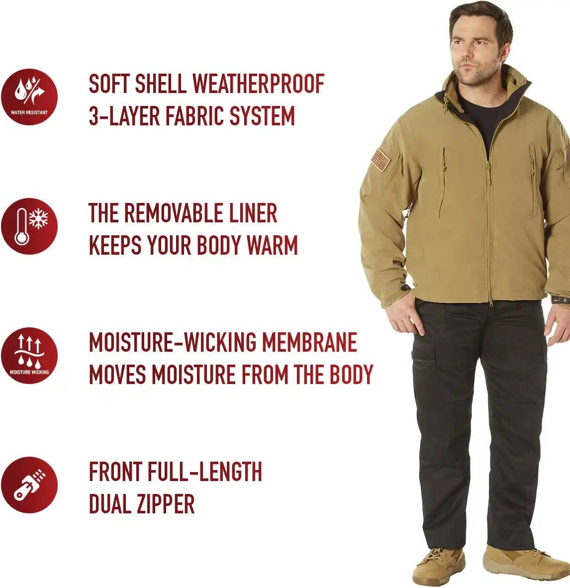 Rothco 3 in 1 Spec Ops Soft Shell Jacket