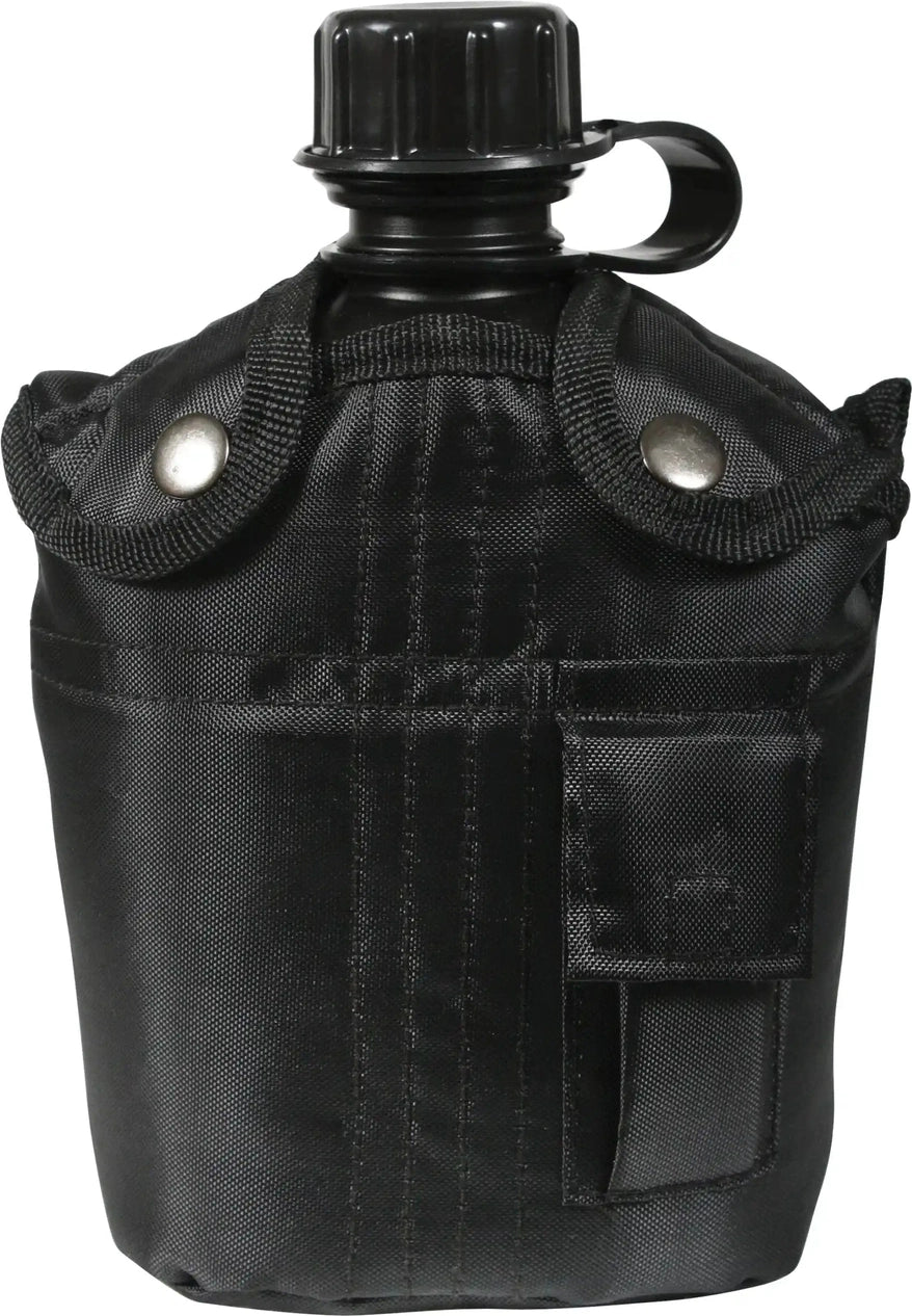 Rothco 3 Piece Canteen Kit with Cover &amp; Aluminum Cup Olive Drab