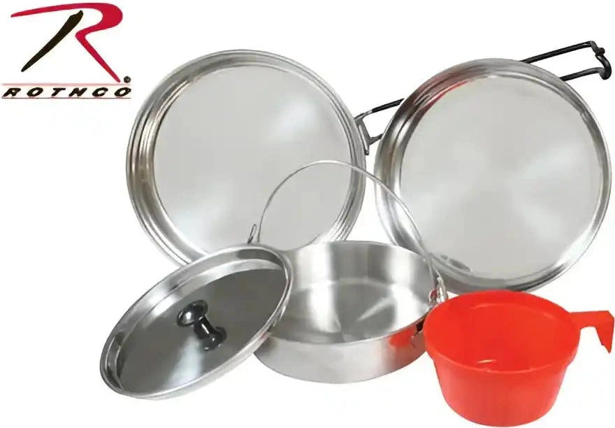 Rothco 5 Piece Stainless Steel Mess Kit