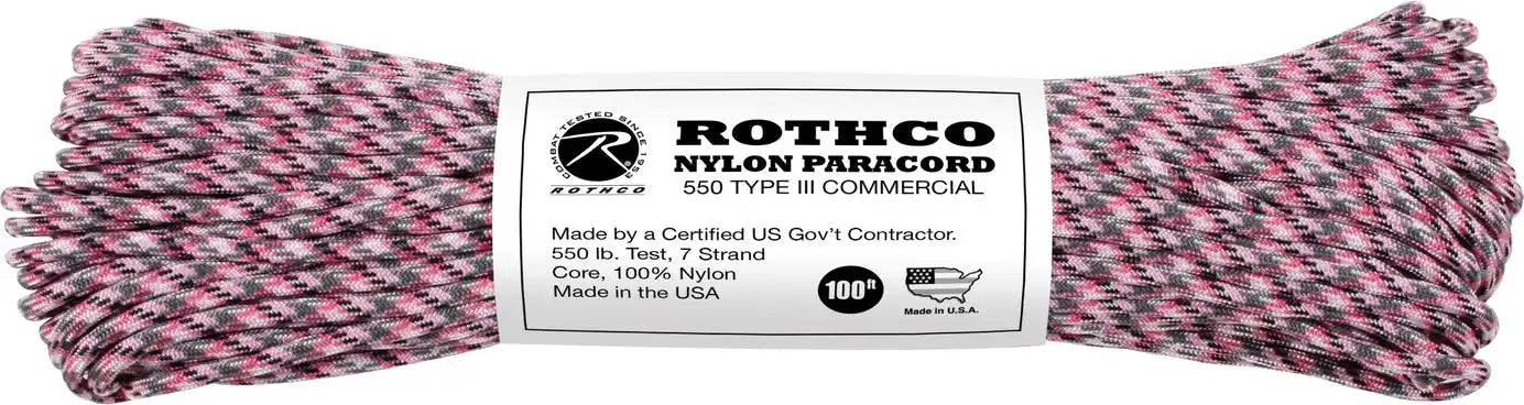 Rothco 550lb Type Iii Nylon Camo Paracord