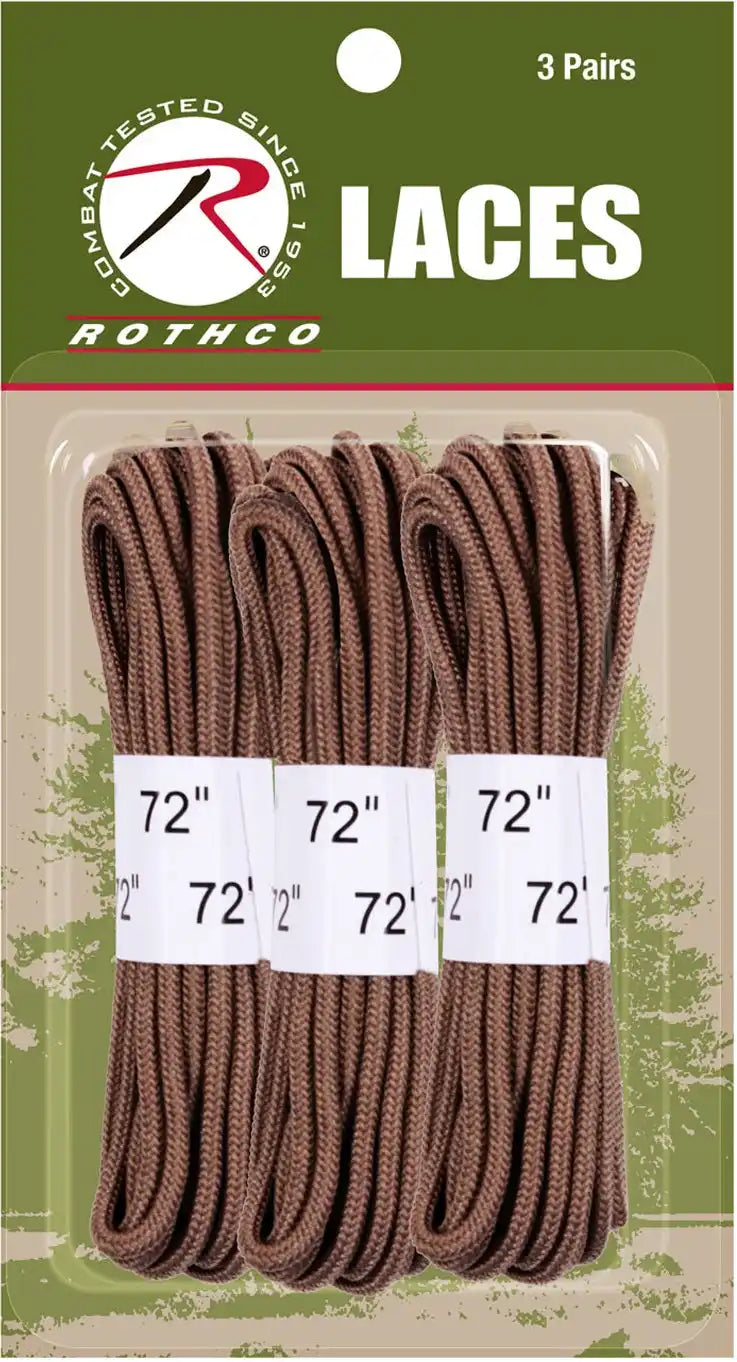 Rothco 72’’ Boot Laces 3 Pack