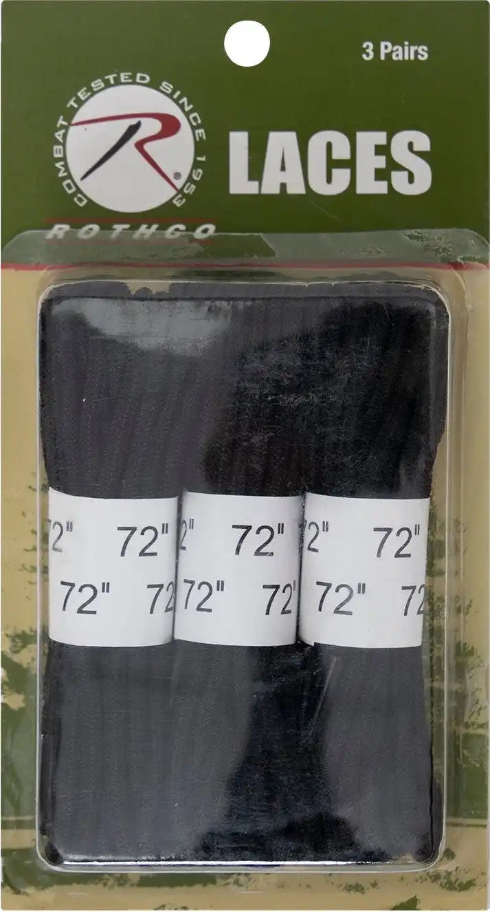Rothco 72’’ Boot Laces 3 Pack