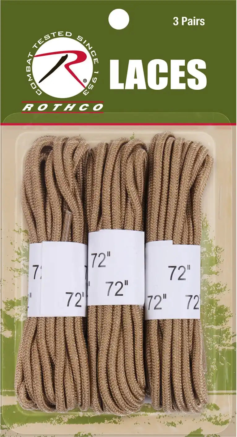Rothco 72’’ Boot Laces 3 Pack