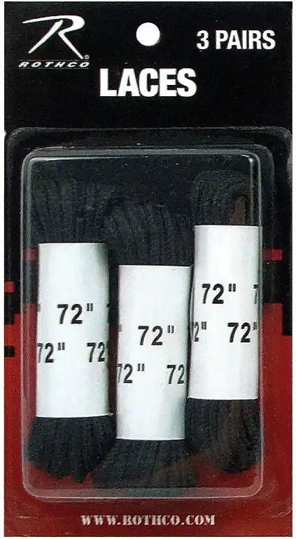 Rothco 72’’ Boot Laces 3 Pack