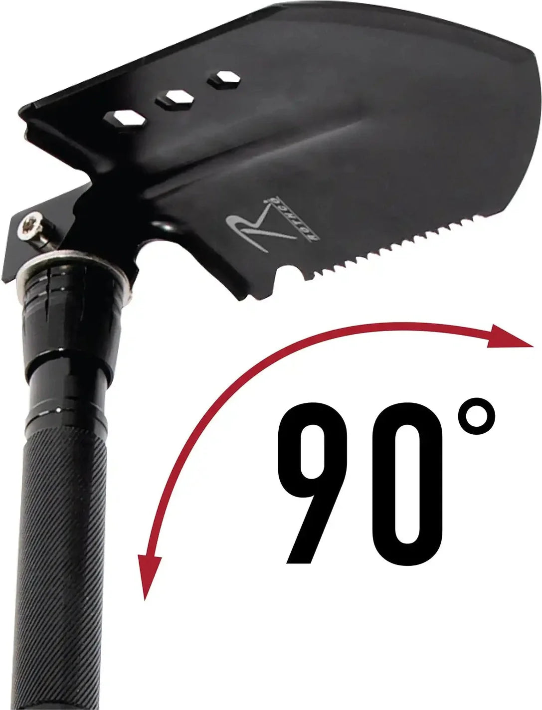 Rothco 8-in-1 Multi-tool Survival Shovel / Portable Camping Entrenching Tool - Stainless Steel