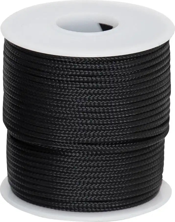 Rothco 95lb Micro Cord 100ft Spool Black / 100 Feet