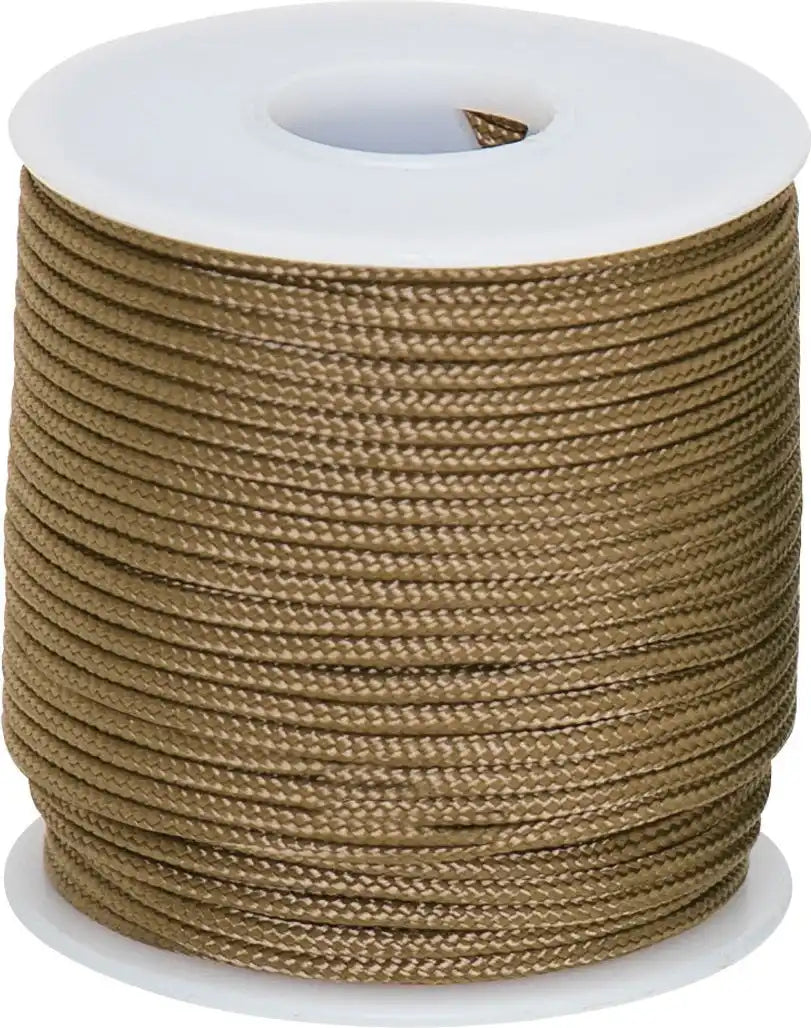 Rothco 95lb Micro Cord 100ft Spool Coyote Brown / 100 Feet
