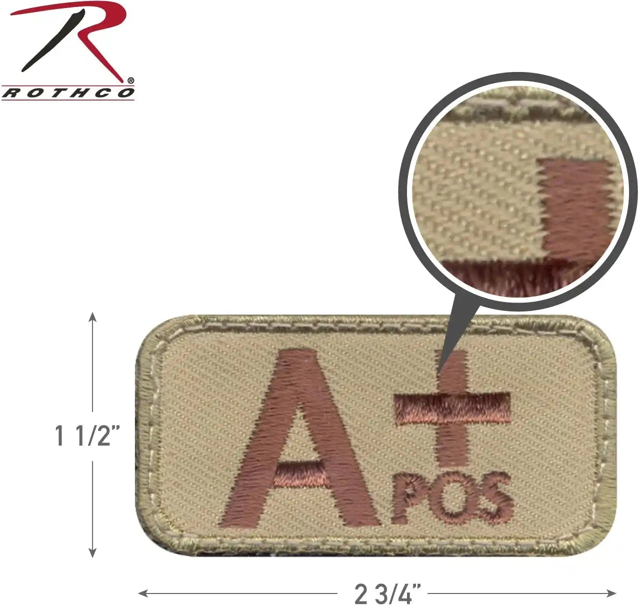 Rothco a Positive Blood Type Morale Patch