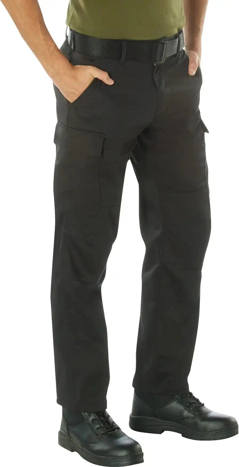 Rothco Active Flex Bdu Cargo Pants Black / 40w x 34l