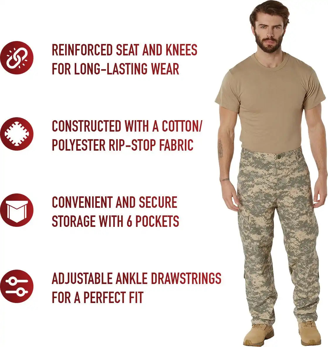 Rothco Acu Digital Camo Combat Uniform Pants