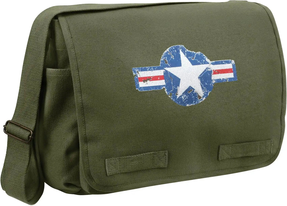Rothco Air Corps Heavyweight Classic Messenger Bag Olive Drab